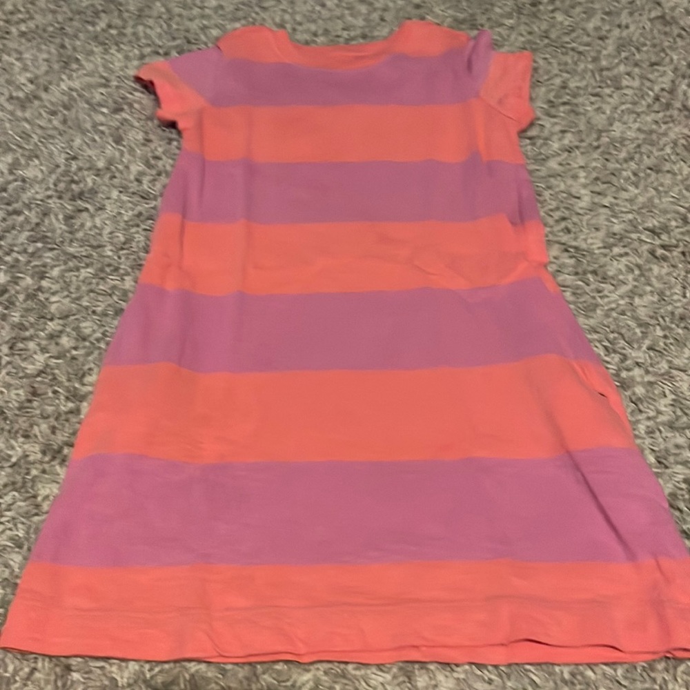 Primary striped dress -pink and purple size 4-5